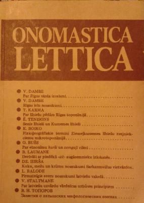 Onomastica Lettica