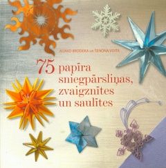 75 papīra sniegpārsliņas, zvaigznītes un saulītes