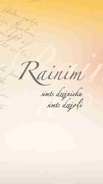 Rainim, simts dzejnieku simts dzejoļi