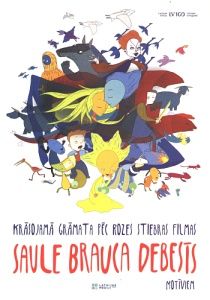 Saule brauca debesīs