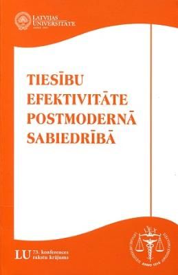 Tiesību efektivitāte postmodernā sabiedrībā