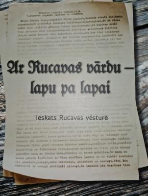 Ar Rucavas vārdu - lapu pa lapai