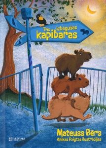 Trīs izbēgušas kapibaras