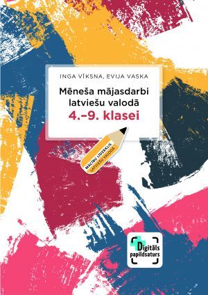 Mēneša mājasdarbi latviešu valodā 4.-9. klasei