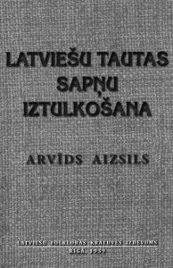 Latviešu tautas sapņu iztulkošana
