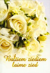 Baltiem ziediem laime zied