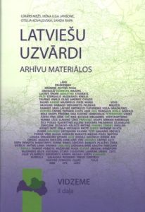 Latviešu uzvārdi arhīvu materiālos 3