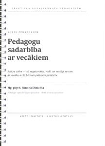 Pedagogu sadarbība ar vecākiem