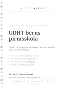 UDHT bērns pirmsskolā