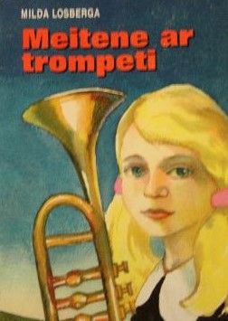 Meitene ar trompeti