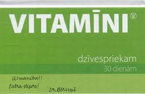 Vitamīni. Dzīvespriekam
