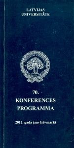70. konferences programma