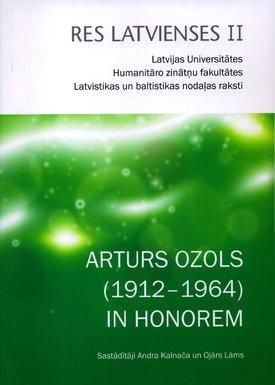 Arturs Ozols (1912-1964) in honorem