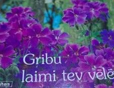 Gribu laimi tev vēlēt