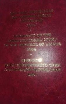 Latvijas Republikas Satversmes tiesas spriedumi