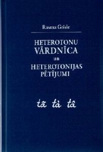 Heterotonu vārdnīca un heterotonijas pētījumi
