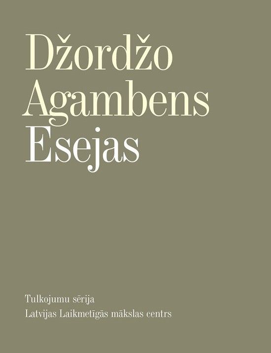 Esejas. Džordžo Agambens