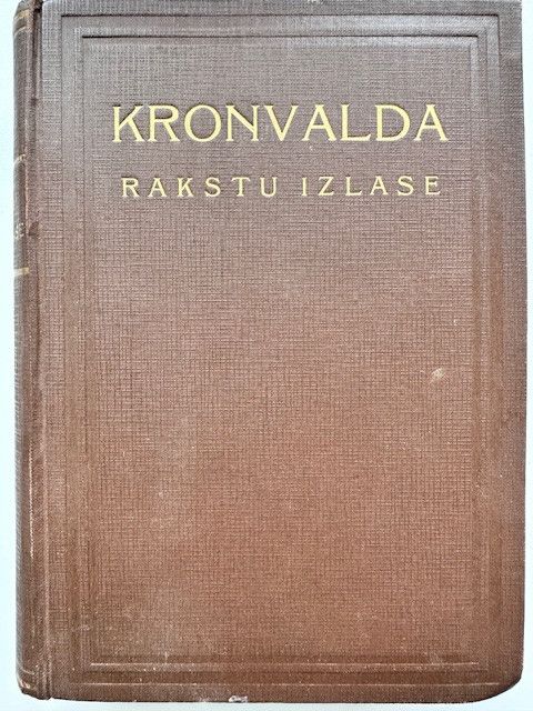 Kronvalda rakstu izlase