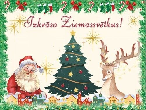 Izkrāso Ziemassvētkus