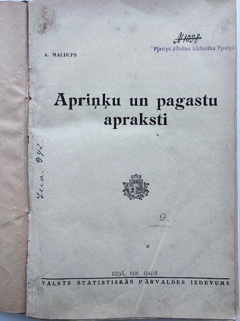 Apriņķu un pagastu apraksti