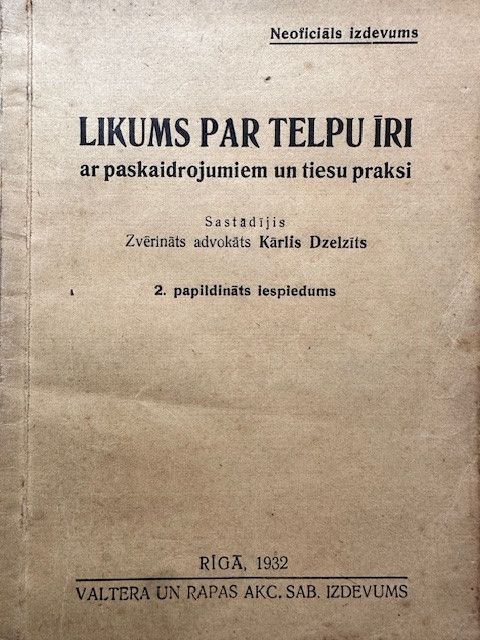 Likums par telu īri ar paskaidrojumiem un tiesu praksi