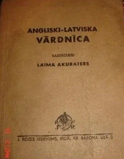 Angliski-latviska vārdnīca