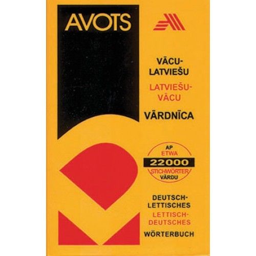 Vācu-latviešu, latviešu-vācu vārdnīca. 22000 vārdu