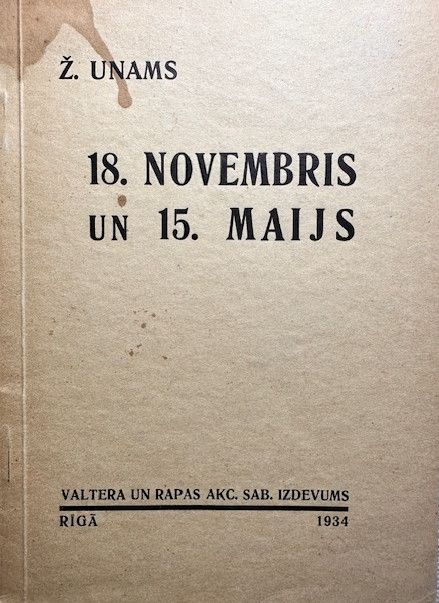 18. novembris un 15. maijs