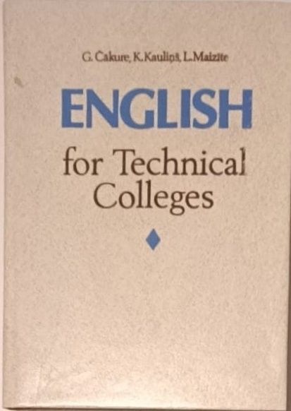 English for tehnical colleges