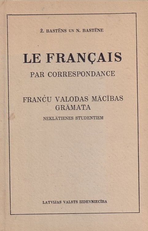 Fraņču Valodas Mācības Grāmata