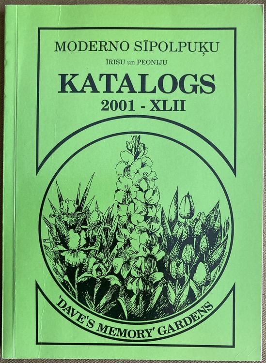 Moderno sīpolpuķu, īrisu un peoniju katalogs 2001