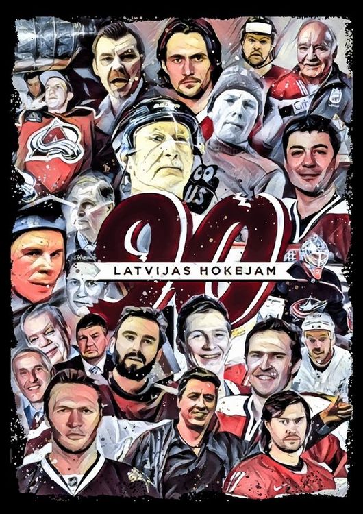 Latvijas hokejam 90