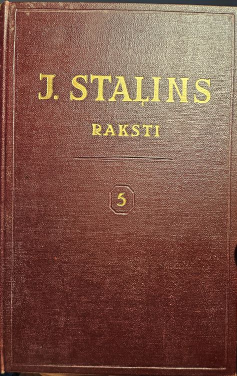Staļina RAKSTI, 5.sējums, 1921-1923