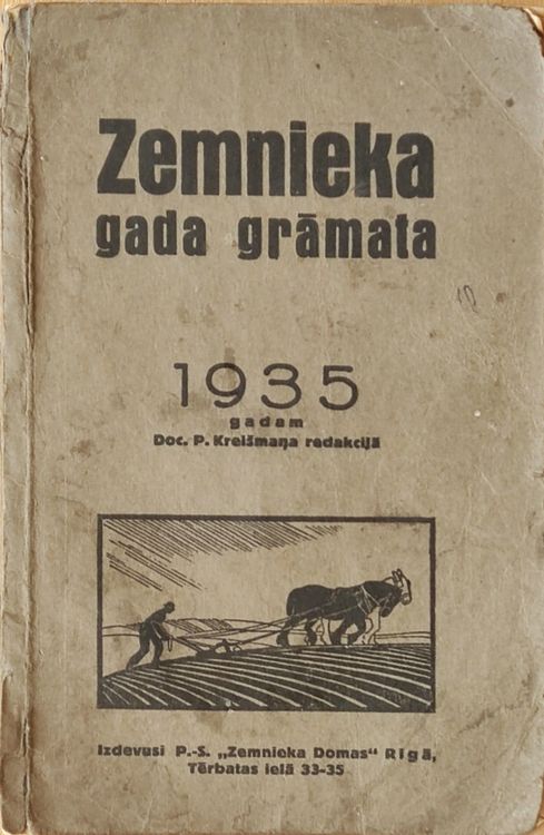 Zemnieka gada grāmata 1935.g.