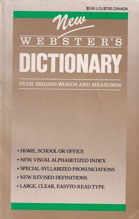 New Webster's dictionary