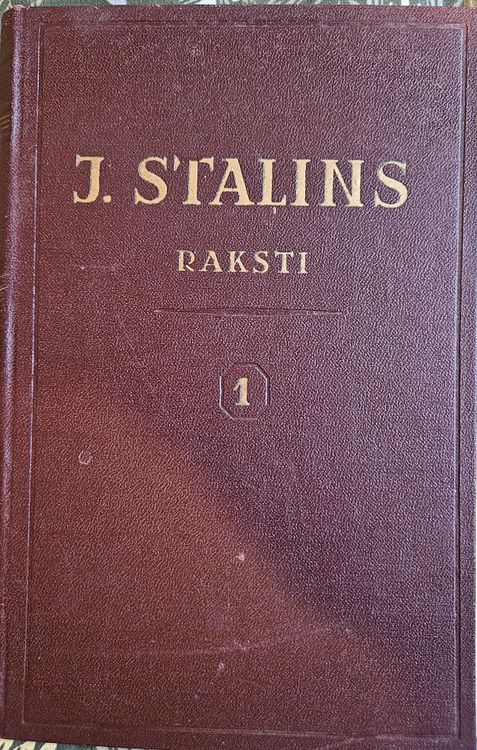 J.Staļins RAKSTI 1.sējums 1901-1907