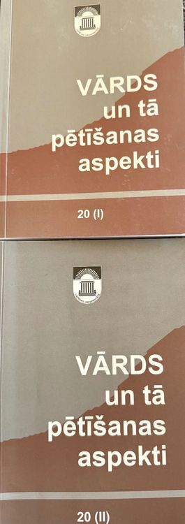 Vārds un tā pētīšanas aspekti 20 (I un II)