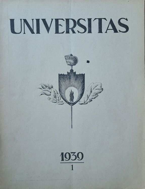 Universitas 1/1939