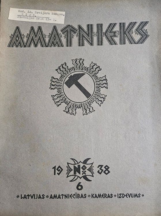Amatnieks.1938 Nr 6