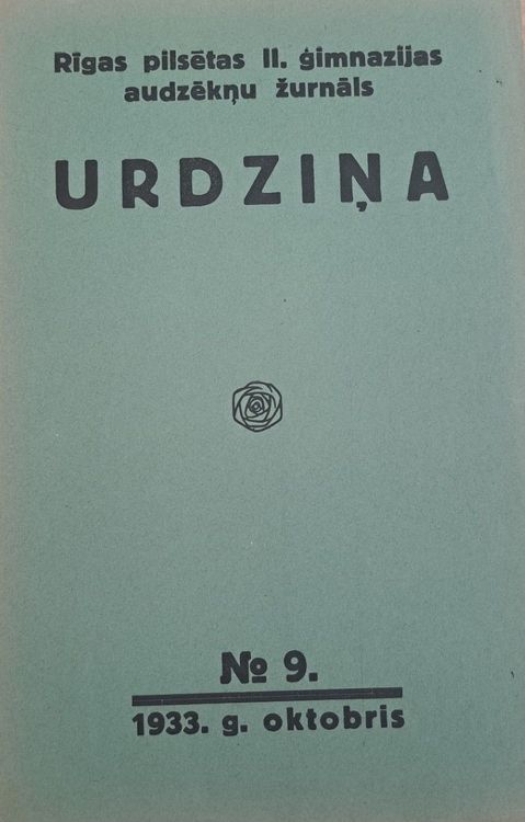 Urdziņa Nr. 9 1933