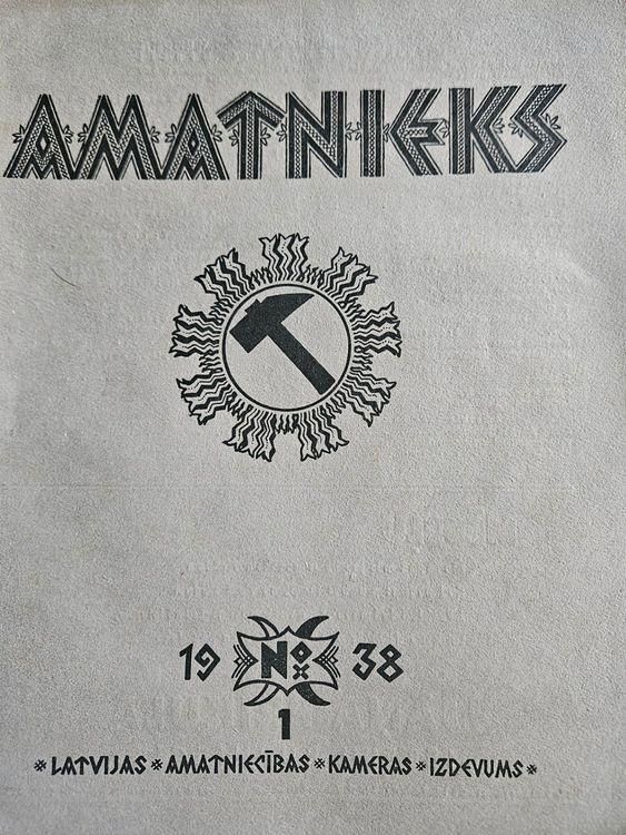 Amatnieks .1938.Nr.1