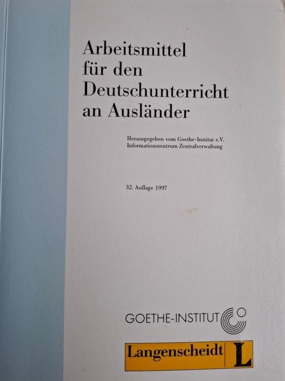 Arbeitsmittel für den Deutchunterricht an Ausländer