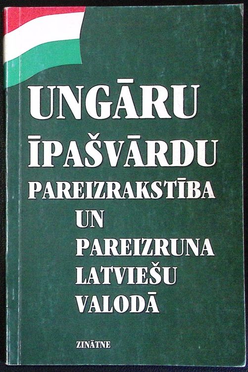 Ungāru īpašvārdu pareizrakstība un pareizruna Latviešu valodā