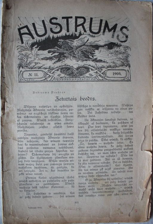 Austrums.1904 g. Nr.   11