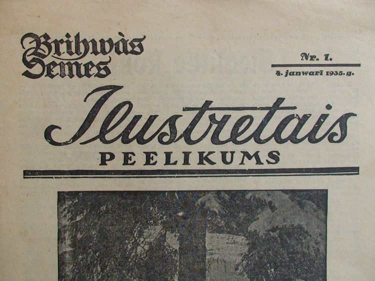 Brīwās Zemes Ilustretais Pielikums. 1935 g. Nr.1