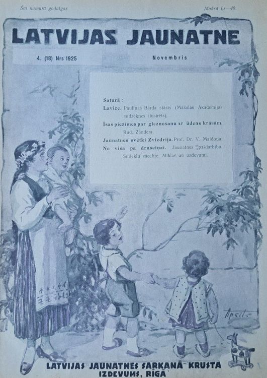 Latvijas Jaunatne Nr. 18 11/1925