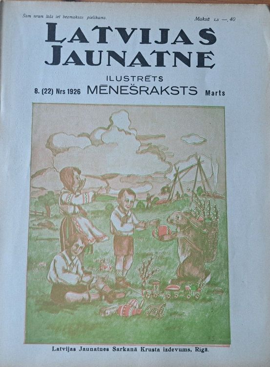 Latvijas Jaunatne Nr. 22 3/1926