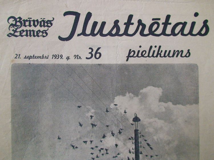 Brīvās Zemes Ilustrētais Pielikums. 1939 g. Nr.36