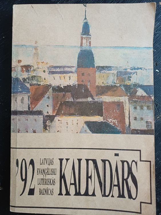 Latvijas evanģēliski luteriskās baznīcas kalendārs  1992.g.