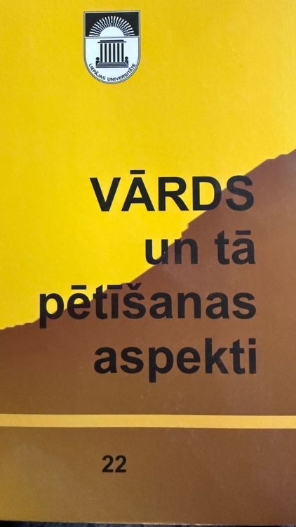 Vārds un tā pētīšanas aspekti 22